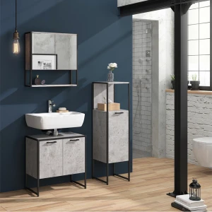 Midischrank Fyrk Beton 33 x 120.4 cm livinity®