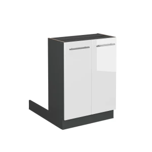 Isola cucina Fame-Line Bianco lucido 60 cm senza piano di lavoro Vicco