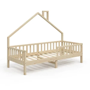Lit de maison Noemi Naturel bois 90x200 cm Vitalispa