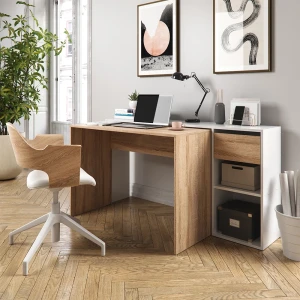 Schreibtisch Ben Weiß/Sonoma 145 x 46.4 cm livinity®