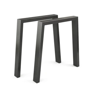 Pöydän jalat  Musta 75x72 cm U-muotoinen Vicco