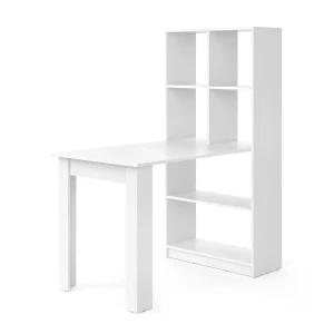Scrivania con ripiani Gael Bianco 70 x 122 cm Vicco