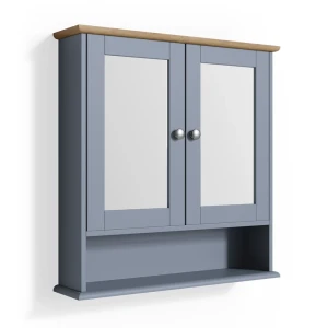 Kylpyhuoneen peilikaappi Bianco Harmaa 56x58 cm Vicco