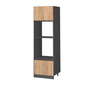 Mikrobølgeovnsskab R-Line Gold power oak 60 cm J-form Vicco