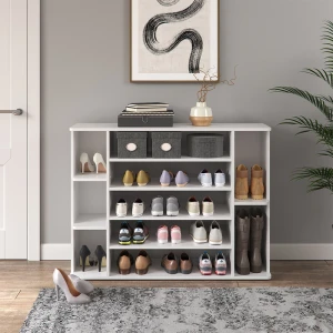Schuhschrank Levin Weiß 116.2 x 87.4 cm livinity®