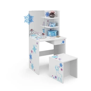 Børnesminkbord Schneeflocke Hvid 54.8 cm Vicco