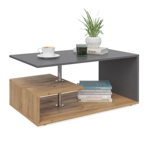 Sofabord Guillermo Antracit/sand eg 91 x 52.6 cm Vicco
