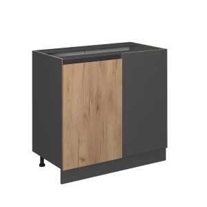 Hjørneskab R-Line Gold power oak 86 cm J-form, uden bordplade Vicco