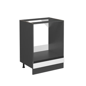 Komfurindbygningsskab R-Line Hvid 60 cm J-form, uden bordplade Vicco