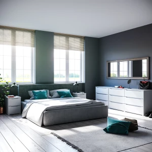 Kommode Ruben Weiß 48 x 77.6 cm livinity®