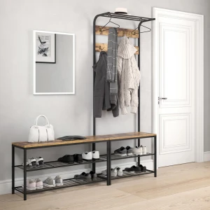 Schuhbank Fyrk Antikholz 100 x 51.5 cm livinity®