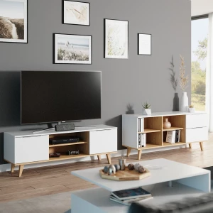 Kommode Nautica Weiß 40 x 61 cm livinity®