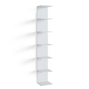 Étagère enfant Paolo Blanc 30x190cm avec 6 compartiments ouverts Vicco