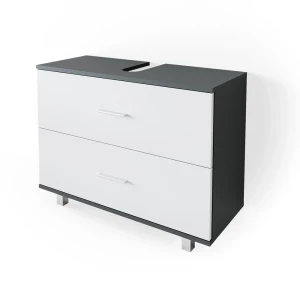Waschbeckenunterschrank Ilias Anthrazit/Weiß 80 x 60.8 cm Vicco