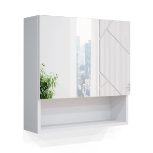 Armoire de toilette Irma Blanc Haute brillance 54x55cm Vicco