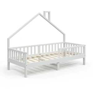 Lit cabane Noemi Blanc 90x200 cm Vitalispa