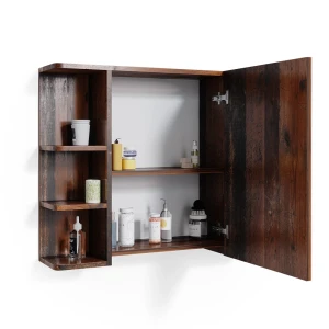 Badeværelsesskab med spejl Fynn Gammel stil 79.6 x 64 cm Vicco