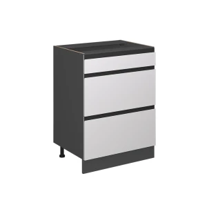 Køkkenskab R-Line Hvid 60 cm J-form, med skuffer, uden bordplade Vicco