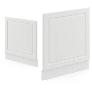 Frontblende R-Line Weiß Landhaus 60 cm ohne Arbeitsplatte livinity®