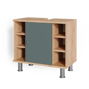 Vaskeskab Fynn Grøn/gylden eg 60 x 54 cm Vicco