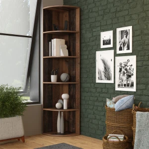 Eckregal Ecki Antikholz 40 x 180 cm livinity®