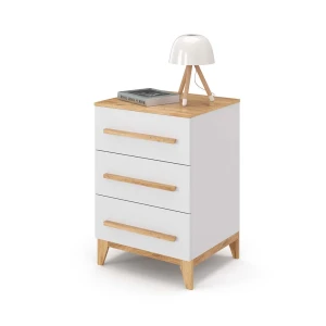 Commode avec tiroirs Malia Blanc 53.4x88cm Vitalispa