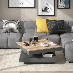Couchtisch Elias Anthrazit 70 x 70 cm livinity®