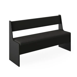 Spisestue-hjørnebænk Roman Sort 41.5 x 136.6 cm Vicco