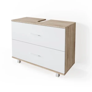 Waschbeckenunterschrank Ilias Weiß/Sonoma 80 x 60.8 cm Vicco