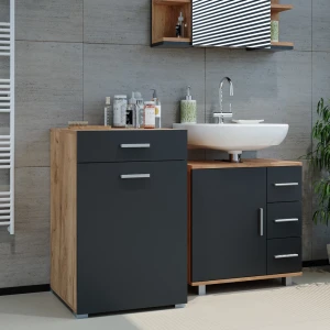 Badschrank Matteo Anthrazit 50 x 78.5 cm livinity®