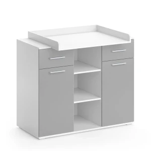 Wickelkommode Leonie Grau 113 x 109 cm Vicco