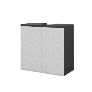 Vaskeskab Edge Sort 60 x 57 cm med 2 døre Vicco