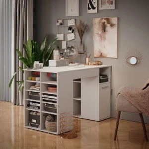 Schreibtisch Victoria Weiß 135 x 68 cm livinity®