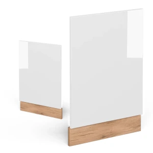 Frontblende R-Line Weiß Hochglanz 45 cm ohne Arbeitsplatte livinity®