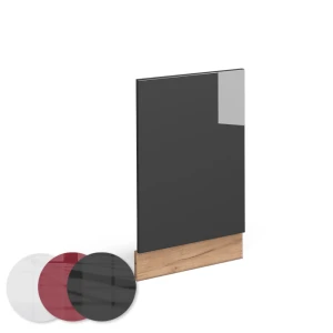 Frontblende Fame-Line Anthrazit Hochglanz 45 cm ohne Arbeitsplatte livinity®