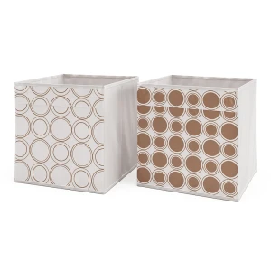 Foldningsboks  Hvid/Guld 30 x 30 cm Sæt med 2 stk. Vicco