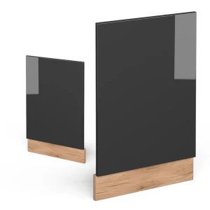 Frontblende R-Line Anthrazit Hochglanz 45 cm ohne Arbeitsplatte livinity®