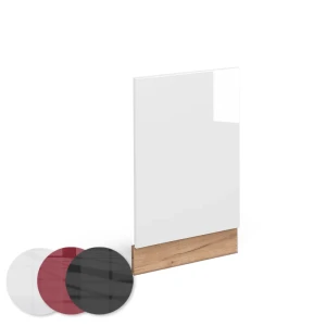 Frontblende Fame-Line Weiß Hochglanz 45 cm ohne Arbeitsplatte livinity®