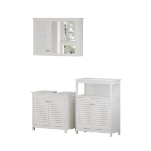 Badmöbel-Set Riad Weiß 3 Teile, Option 6 Vicco