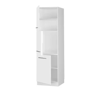 Herdumbauschrank Fame-Line Weiß Hochglanz 60 cm livinity®