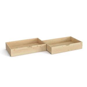 Tiroir à roulettes Everest Marron 97.7x55.6cm Set de 2 Vitalispa