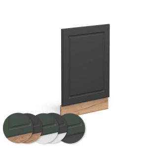 Frontblende Fame-Line Anthrazit-Gold 45 cm ohne Arbeitsplatte livinity®