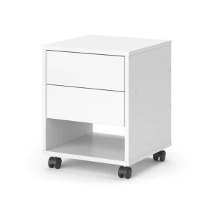 Rullecontainer Jons Hvid 37 x 37 cm med 2 skuffer Vicco