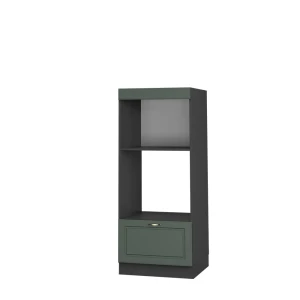 Skrinka do mikrovlnky Fame-Line Zelený a zlatý vidiecky dom 60 cm OTVORENÉ Vicco