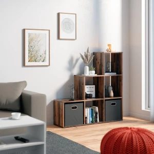 Treppenregal Antikholz 107.2 x 107.8 cm livinity®
