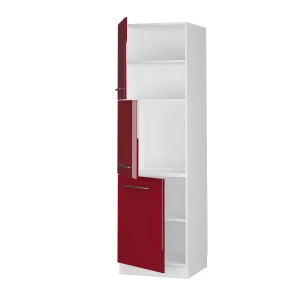 Herdumbauschrank Fame-Line Bordeaux Hochglanz 60 cm livinity®