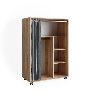 Tøjskab Doros Sonoma 100 x 146.6 cm Med ruller Vicco