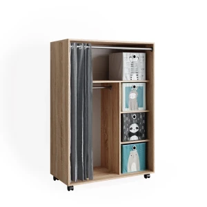 Kleiderschrank Doros Sonoma 100 x 146.6 cm mit Faltboxen Vicco