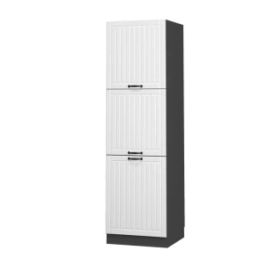 Komfurindbygningsskab Fame-Line Hvid landhus 60 cm Vicco