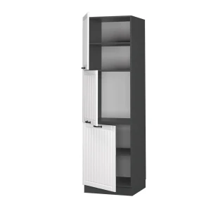 Herdumbauschrank Fame-Line Weiß Landhaus 60 cm livinity®